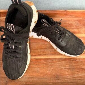 Reebok Black and White Sneakers with Chunky Midsole